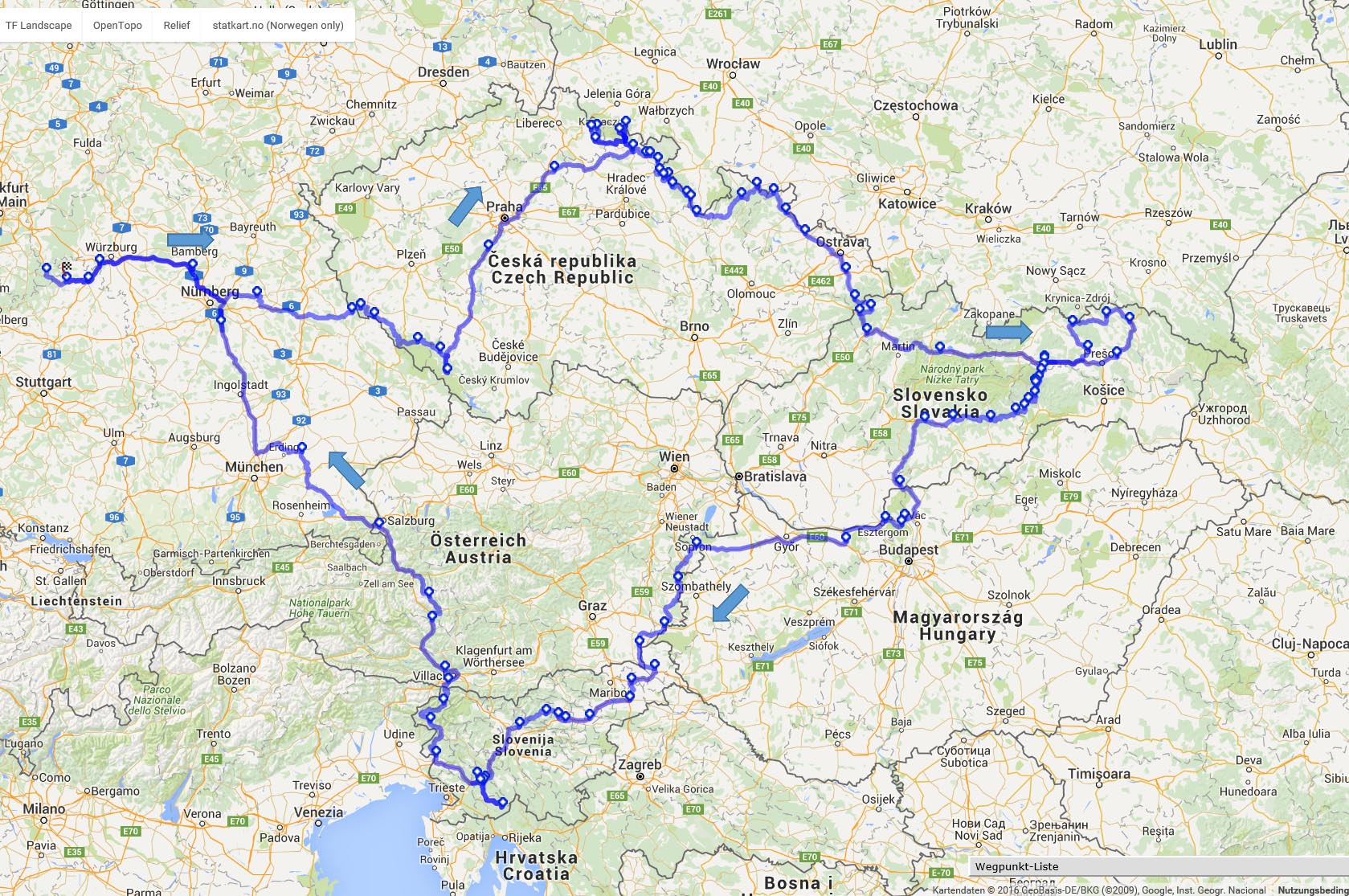 Die Route.