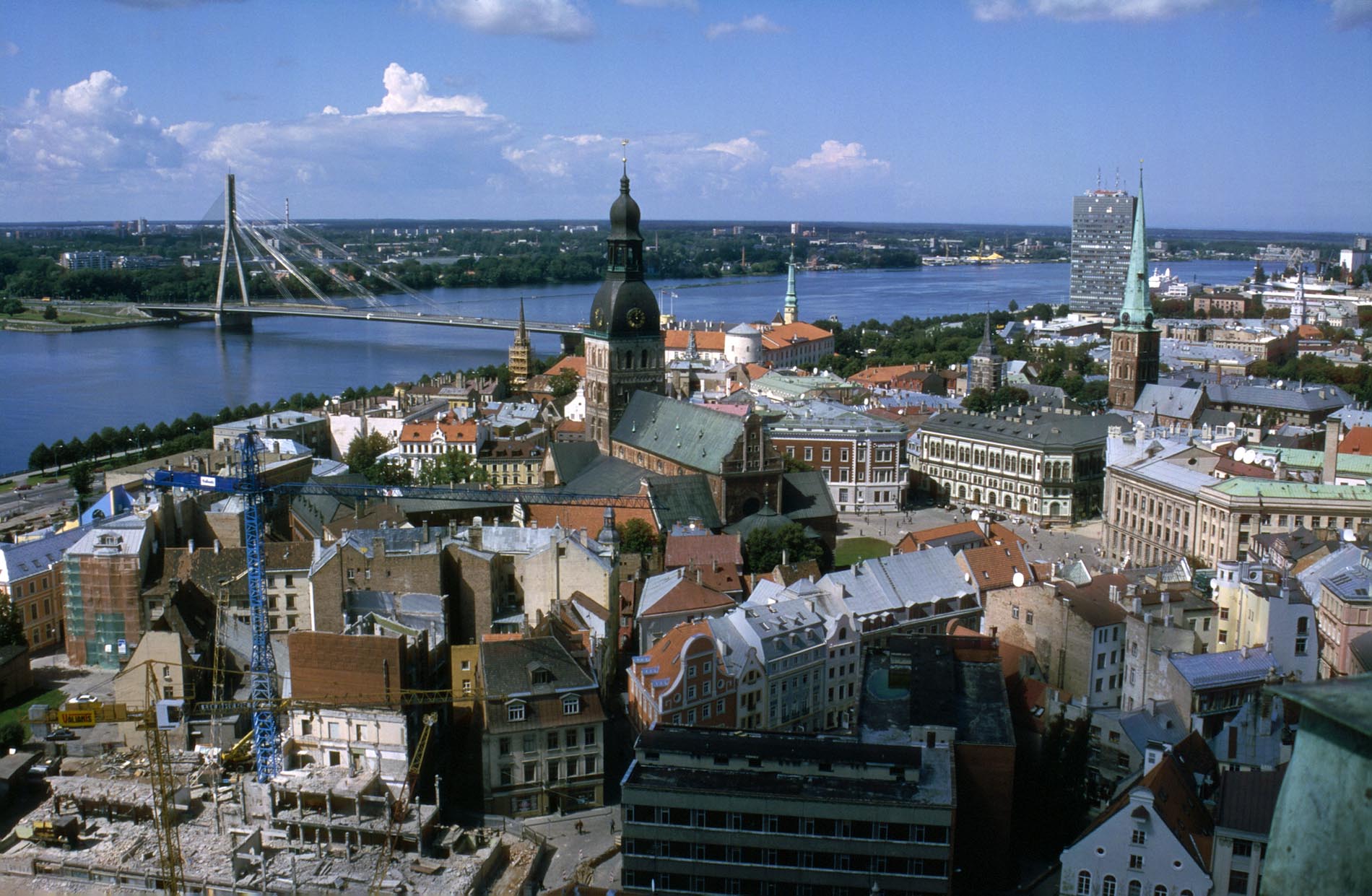 Blick vom Turm der St. Peter Kirche.